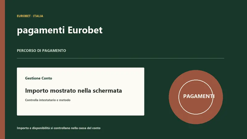 Deposito Eurobet non arrivato, stato in verifica